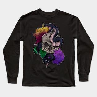 Skull and snake Long Sleeve T-Shirt
